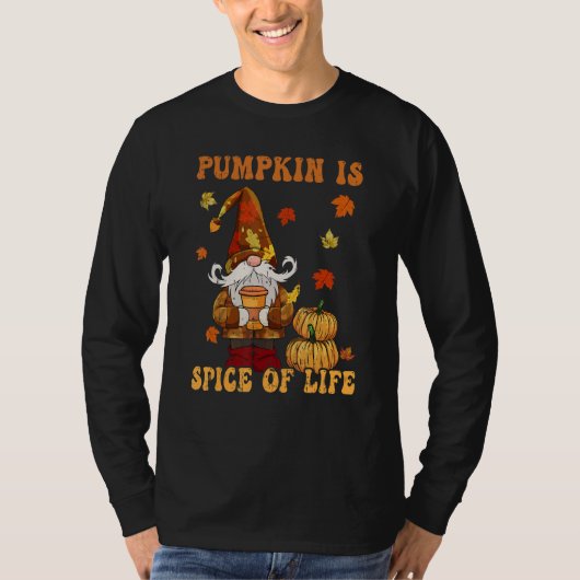 Gnomes Thanksgiving Pumpkin Is Spice of Life Women T-Shirt (Vorderseite)