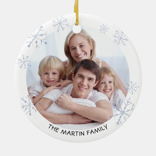 Gnomes The JEAR BLEIBE WIR ZUHAUSE Foto Personalis Keramik Ornament (Hinten)