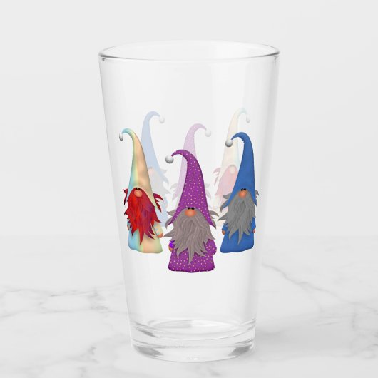 Gnomes Trio Drink Glass Glas (Vorderseite)