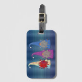 Gnomes Trio Gepäcktag Gepäckanhänger (Vorderseite Vertikal)