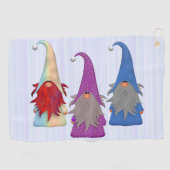 Gnomes Trio Golf Handtuch (Horizontal)