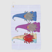 Gnomes Trio Golf Handtuch (Vorderseite)