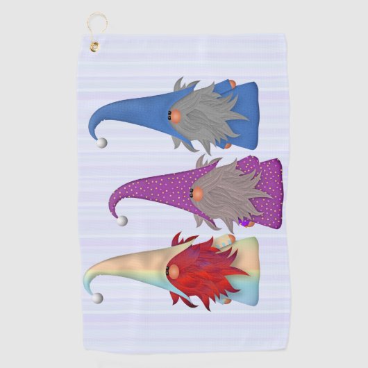 Gnomes Trio Golf Handtuch (Vorderseite)
