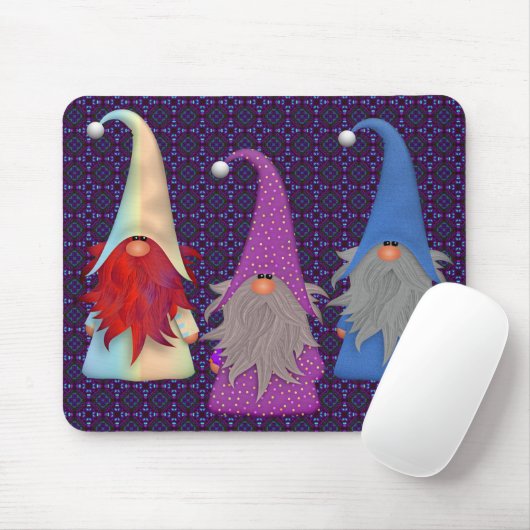 Gnomes Trio Mousepad (Mit Mouse)