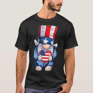 Gnomes Usa American Flag 4. Juli Niedlich Gnome Pa T-Shirt