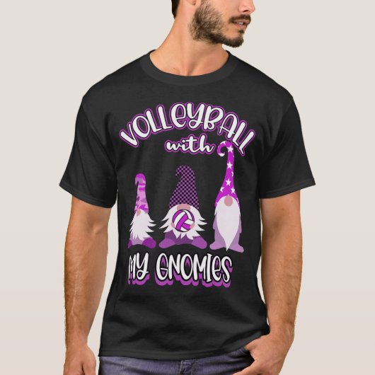 Gnomes Volleyball Spielübungen T-Shirt (Vorderseite)