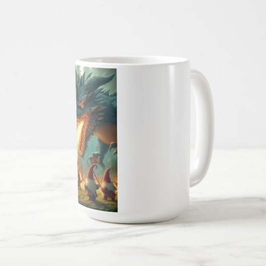 Gnomes vs Dragon Kaffeetasse (VorderseiteRechts)