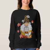 Gnomes Wearing Leopard Hat Erntedank Vibes Pump Sweatshirt (Vorderseite)