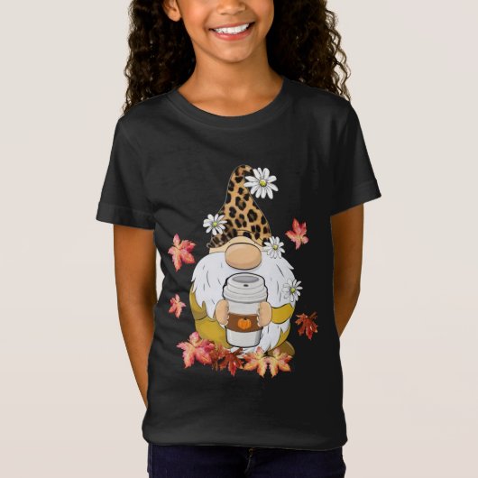 Gnomes Wearing Leopard Hat Erntedank Vibes Pump T-Shirt (Vorderseite)
