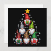 Gnomes Weihnachtsbaum Funny Xmas Feiertage Feiertagskarte (Vorne/Hinten)