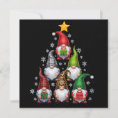 Gnomes Weihnachtsbaum Funny Xmas Feiertage Feiertagskarte (Vorderseite)