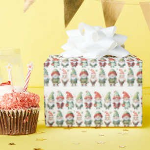 Gnomes Weihnachtskleiden Geschenkpapier