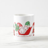 Gnomes Weihnachtsparade Schlitten & Geschenke Kaffeetasse (Mittel)