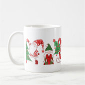 Gnomes Weihnachtsparade Schlitten & Geschenke Kaffeetasse (Links)