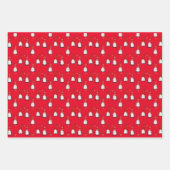 Gnomes Wrapping Paper Flat Sheet Set 3 Geschenkpapier Set (Vorderseite 2)