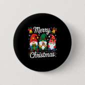 Gnomes Xmas Funny Frohe Weihnachtsgnomes Männer Fr Button (Vorderseite)