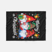 Gnomes Xmas Funny Frohe Weihnachtsgnomes Männer Fr Fleecedecke (Vorderseite (Horizontal))