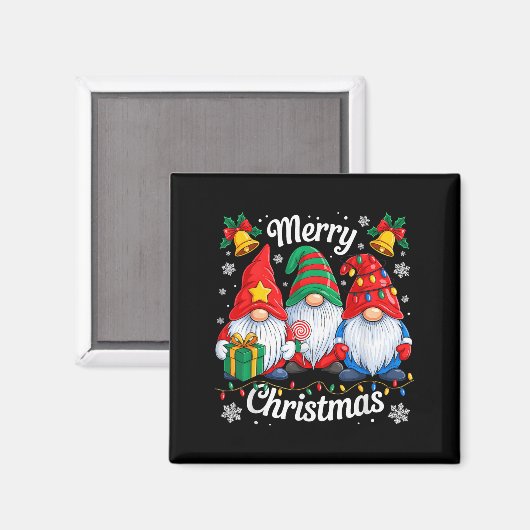 Gnomes Xmas Funny Frohe Weihnachtsgnomes Männer Fr Magnet (Vorderseite/Rückseite)