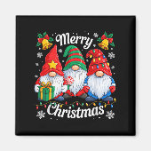 Gnomes Xmas Funny Frohe Weihnachtsgnomes Männer Fr Magnet (Vorne)