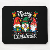 Gnomes Xmas Funny Frohe Weihnachtsgnomes Männer Fr Mousepad (Vorne)