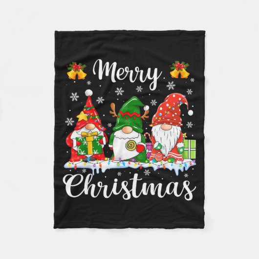 Gnomes Xmas Shirts Merry Christmas Men Women Kids Fleecedecke (Vorderseite)