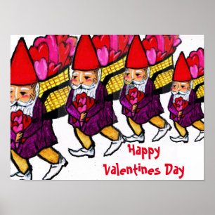 GNOMEvalentine-MÄRZ-Plakat Poster