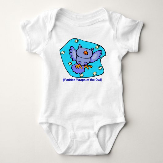 Gnomewear der Eule Baby Strampler (Vorderseite)