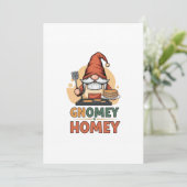 Gnomey Home Pancakes Design Einladung (Stehend Vorderseite)