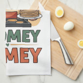 Gnomey Home Pancakes Design Geschirrtuch (Viertel Falte)