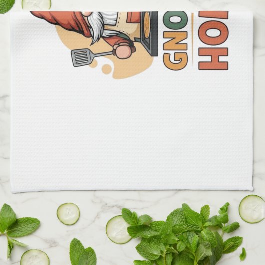 Gnomey Home Pancakes Design Geschirrtuch (Gefaltet)