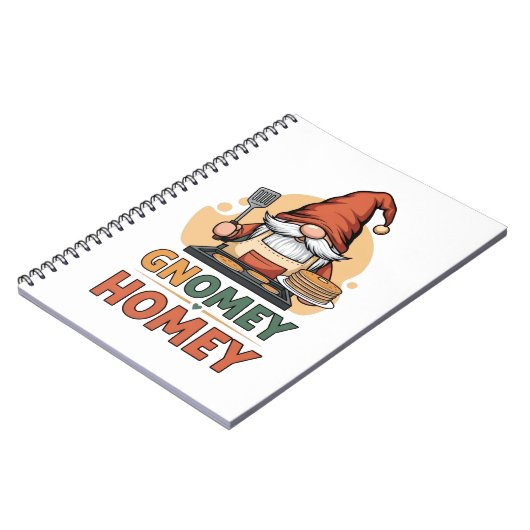 Gnomey Home Pancakes Design Notizblock (Linke Seite)