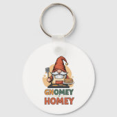 Gnomey Home Pancakes Design Schlüsselanhänger (Vorderseite)