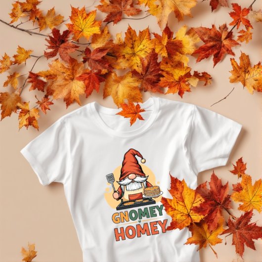 Gnomey Home Pancakes Design Tri-Blend Shirt