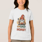 Gnomey Home Pancakes Design Tri-Blend Shirt (Vorderseite)