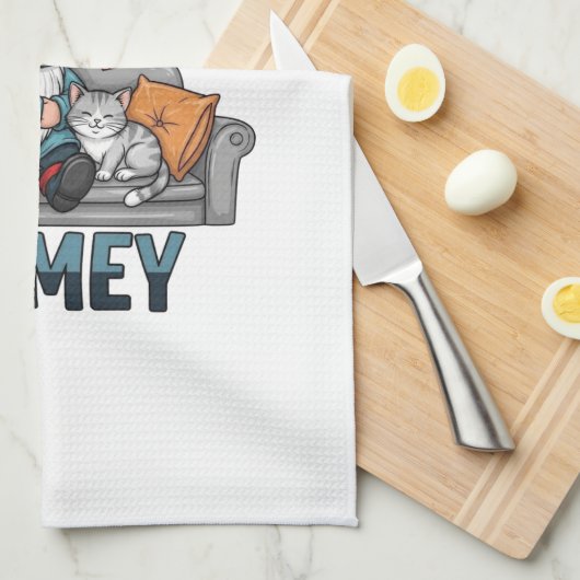 Gnomey homey gnome auf Zuhause Geschirrtuch (Viertel Falte)