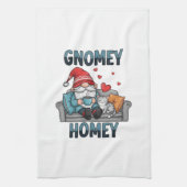 Gnomey homey gnome auf Zuhause Geschirrtuch (Vertikal)