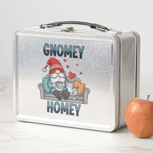 Gnomey homey gnome auf Zuhause Metal Lunchbox (Beispiel)