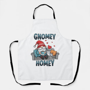 Gnomey homey gnome auf Zuhause Schürze