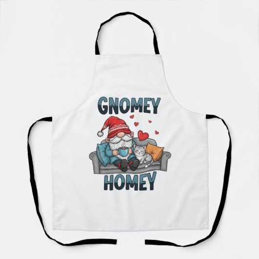 Gnomey homey gnome auf Zuhause Schürze (Vorderseite)