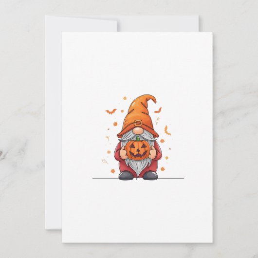 Gnomhalloween Einladung (Vorderseite)