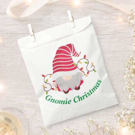 Gnomie Christmas Favor Bag Geschenktütchen (Ausgeschnitten)