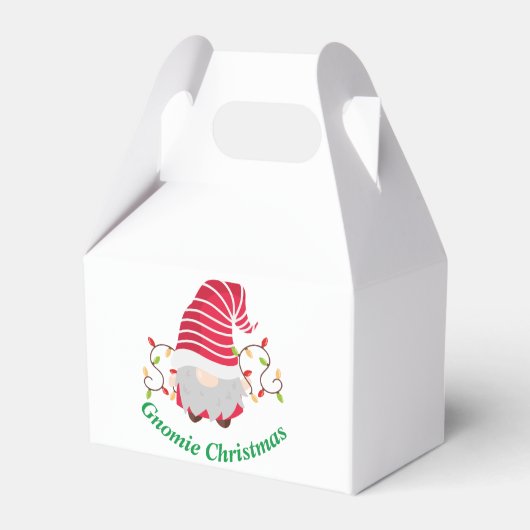 Gnomie Christmas Favor Box Geschenkschachtel (Vorderseite)