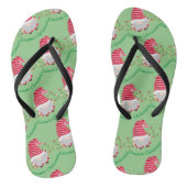 Gnomie Christmas Flip Flops Badesandalen (Fußbett)