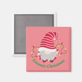 Gnomie Christmas Magnet (Vorderseite/Rückseite)