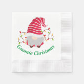 Gnomie Christmas Napkins Serviette (Vorderseite)