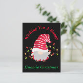 Gnomie Christmas Postcard Postkarte (Stehend Vorderseite)