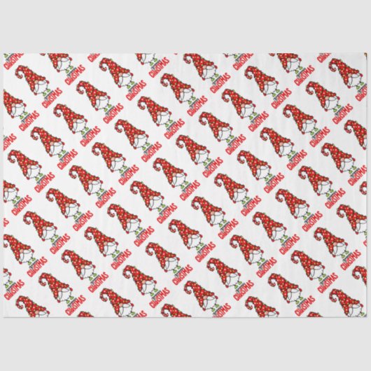 Gnomie Christmas Seidenpapier (Vorderseite)