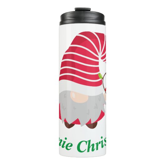 Gnomie Christmas Thermal Tumbler Thermosbecher (Vorderseite)