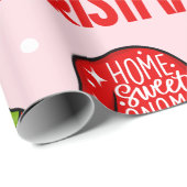 Gnomie Santa Faces Weihnachtswrapping Paper Geschenkpapier (Rolleneckpunkt)