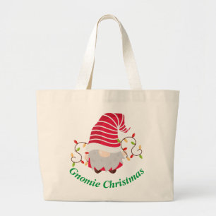 Gnomie Weihnachten Große Einkaufstasche